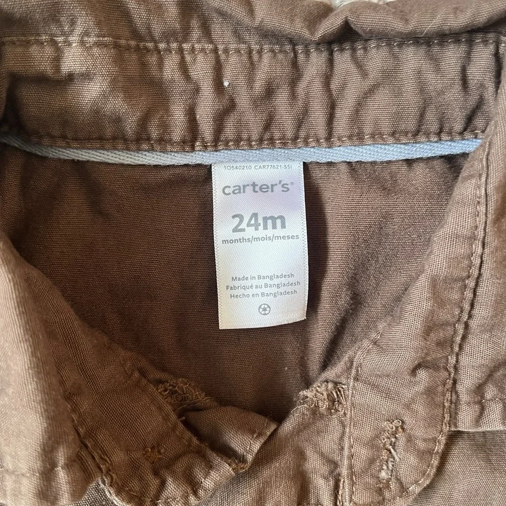Carter's 1 Piece Jumpsuit Size‎ 24 Months Brown Patchwork